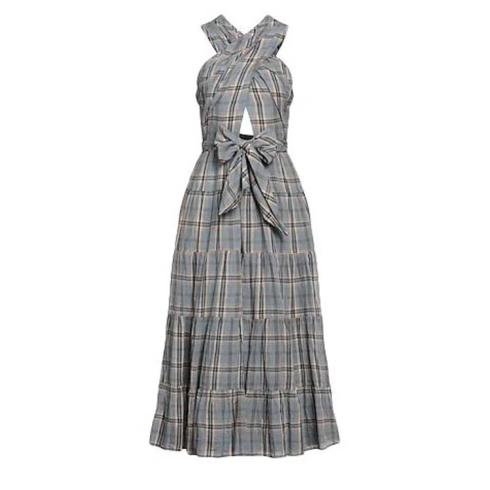 ULLA JOHNSON Noelle Dress in Blue Size 10